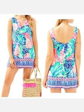 Lilly Pulitzer Donna Beach Please Shorts Romper